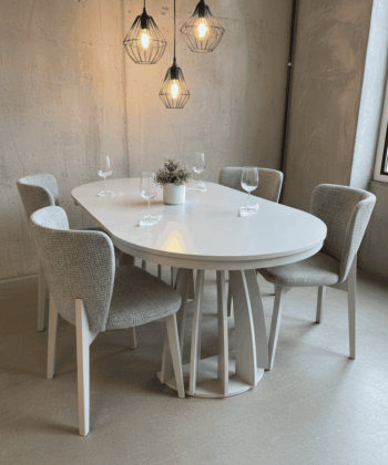 Axis  Extendable Dining Table – Cashmere, 100–180cm