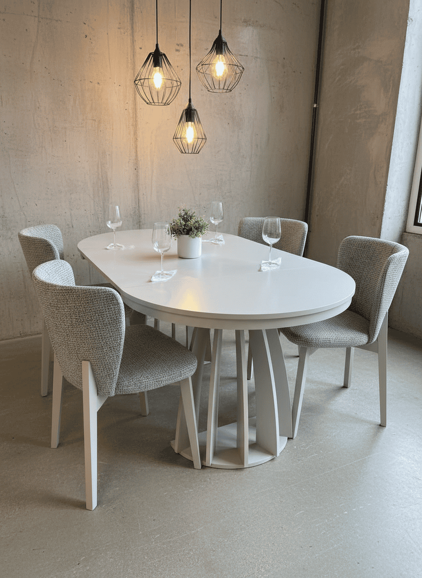 Axis Extendable Dining Table – Cashmere, 100–180cm
