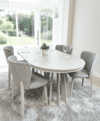 Axis Extendable Dining Table – Cashmere, 100–180cm
