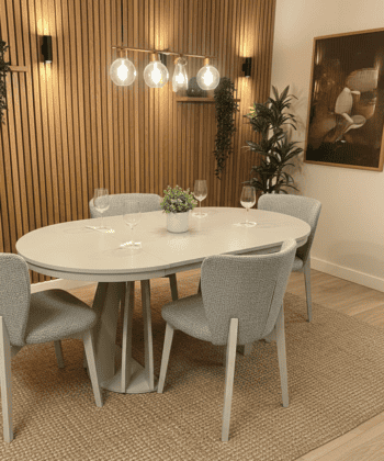 Axis Extendable Dining Table – Cashmere, 100–180cm