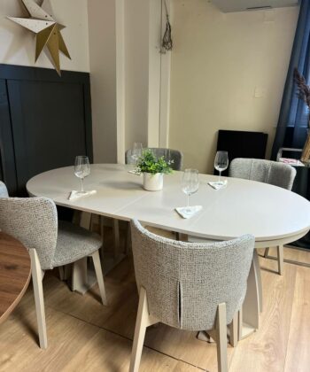 Axis Extendable Dining Table – Cashmere, 100–180cm