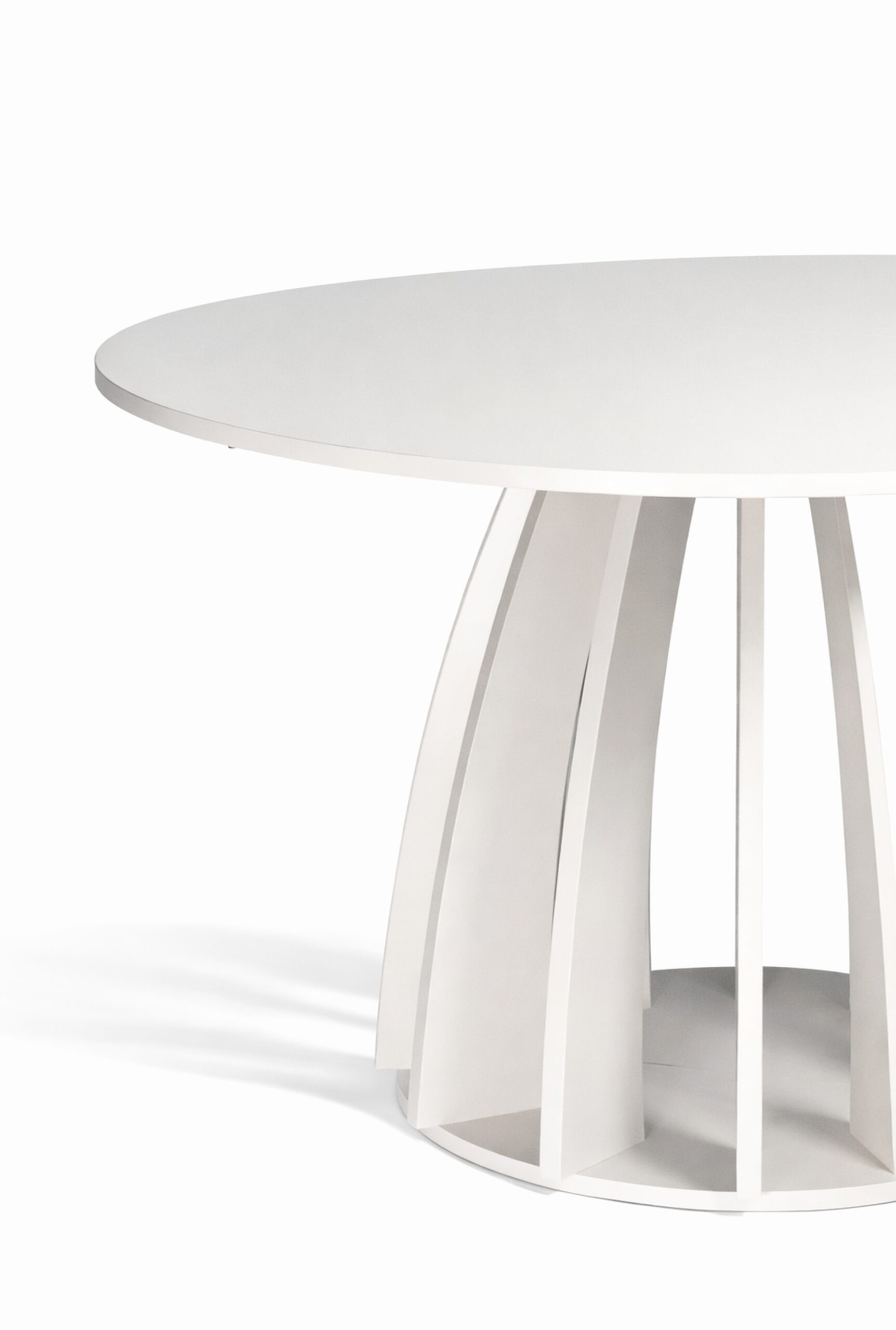 Axis Extendable Round Laminate Dining Table – Custom European Quality