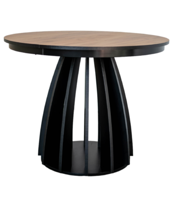 Axis Extendable Round Laminate Dining Table – Custom European Quality