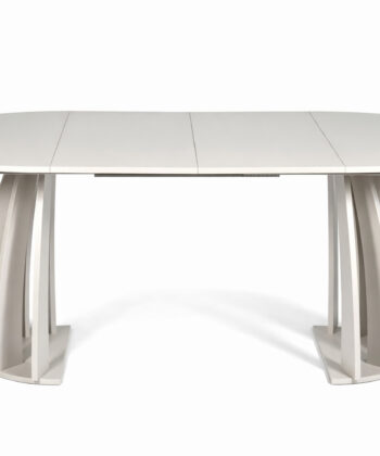 Axis Extendable Round Laminate Dining Table – Custom European Quality