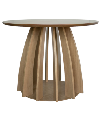 Axis Extendable Round Laminate Dining Table – Custom European Quality