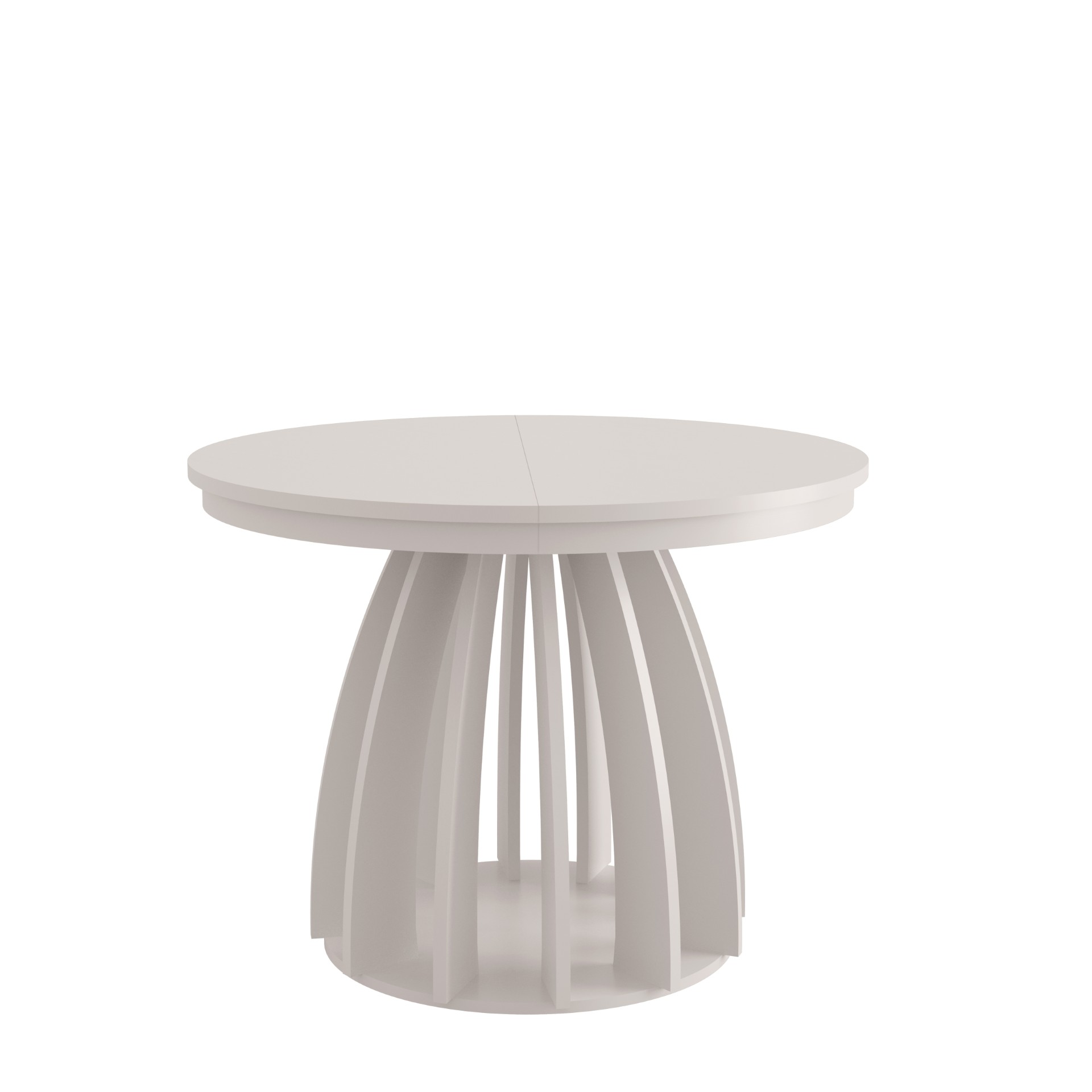Axis Extendable Round Laminate Dining Table – Custom European Quality