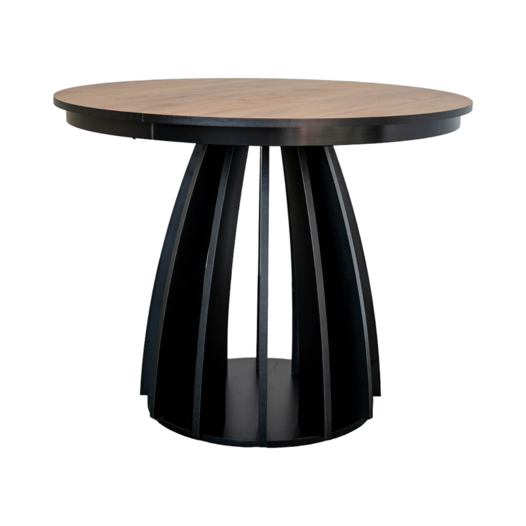 Axis Extendable Round Laminate Dining Table – Custom European Quality