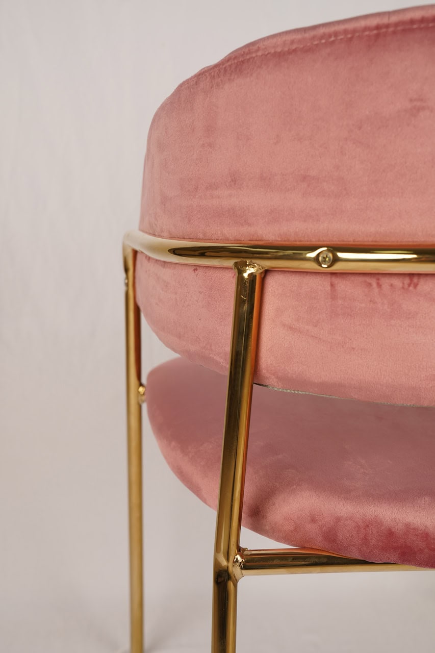 Azure Glam Velvet Chair