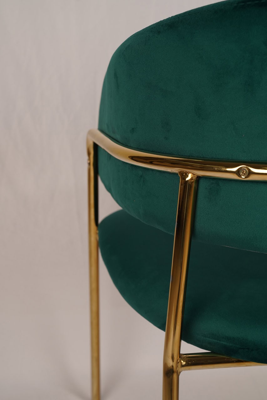 Azure Glam Velvet Chair