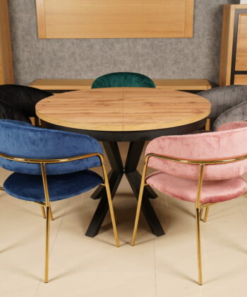 Azure Glam Velvet Chair