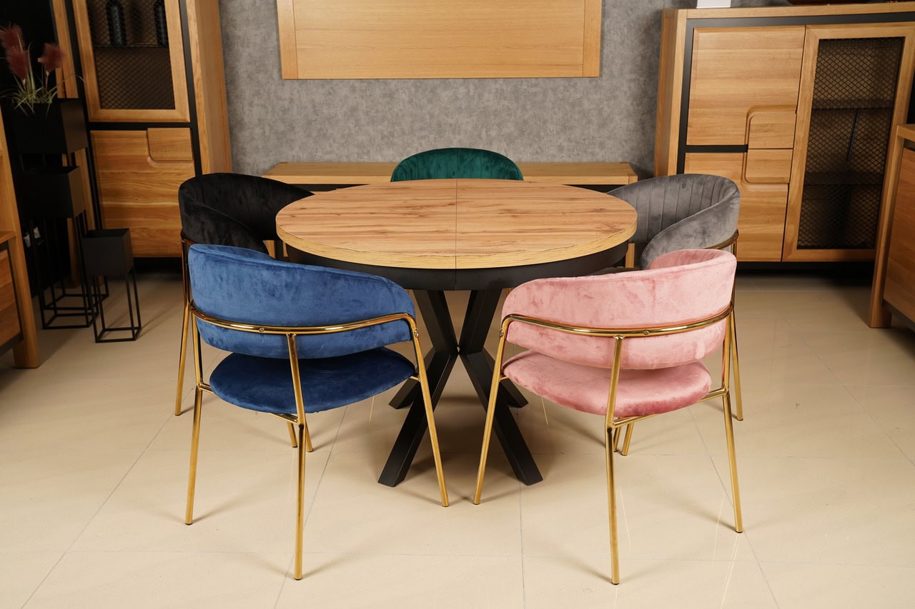 Azure Glam Velvet Chair