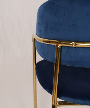 Azure Glam Velvet Chair
