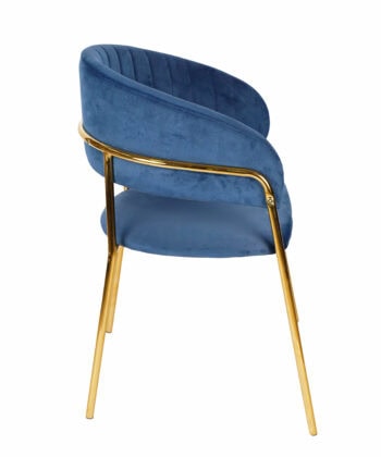 Azure Glam Velvet Chair