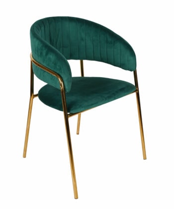 Azure Glam Velvet Chair