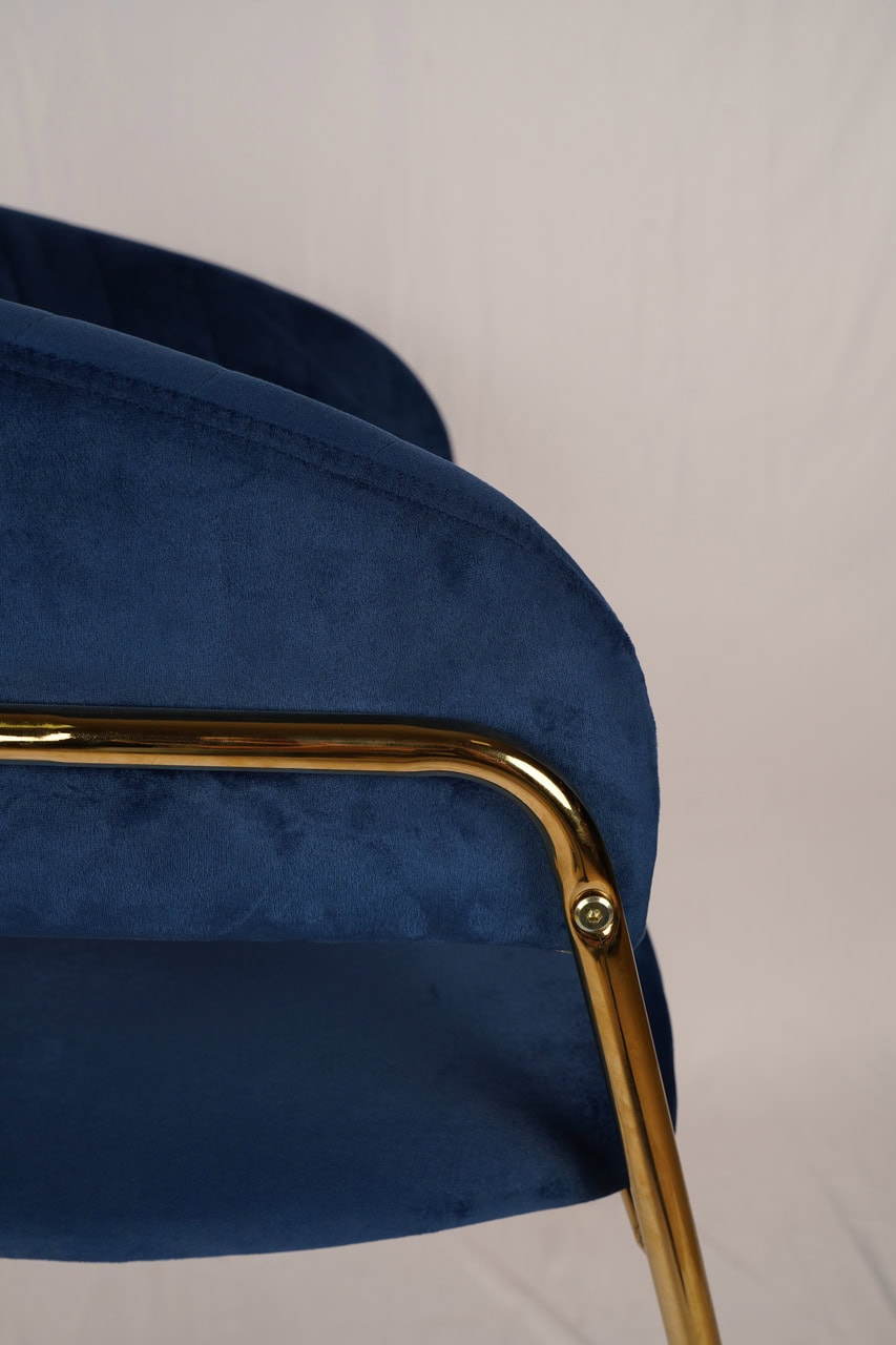 Azure Glam Velvet Chair