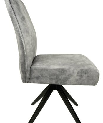 Berlin Grey Chenille Retro Chair