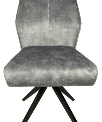 Berlin Grey Chenille Retro Chair