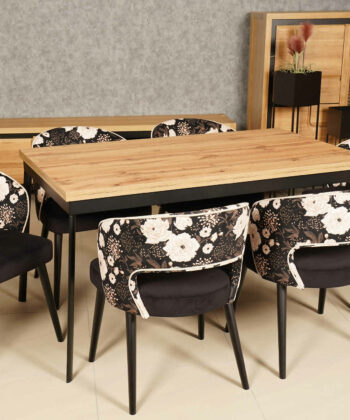 Bloom Noir Velvet Dining Chair