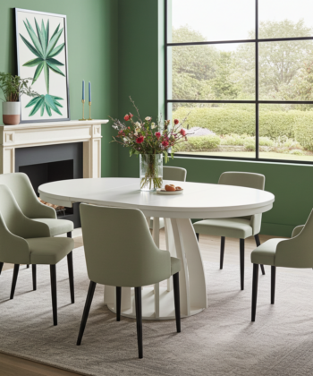 Tovo Extendable Dining Table – Cashmere, 100–180cm