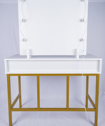 Eliza White Gold LED Vanity Dressing Table