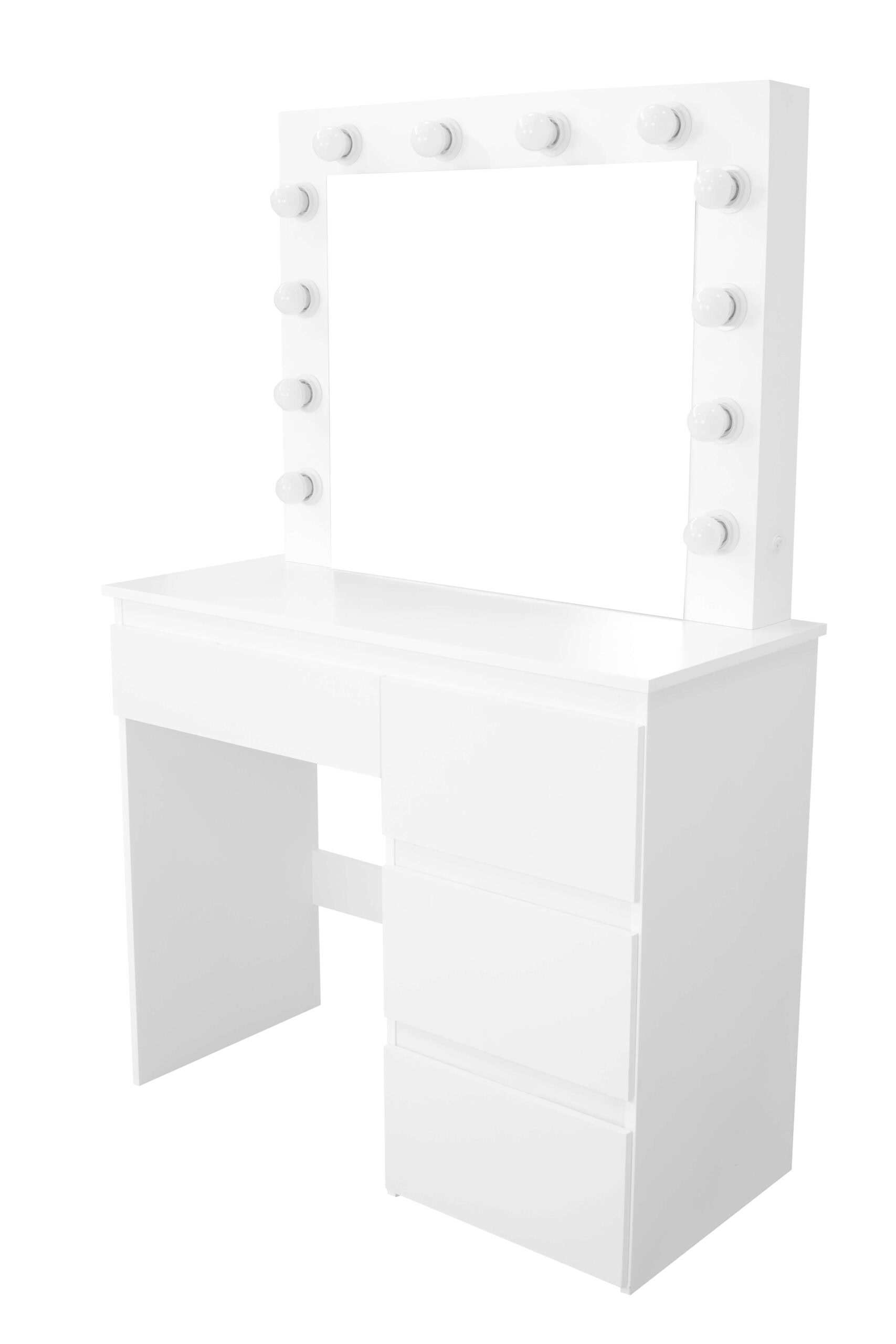 EmmaGlow White LED Makeup Desk Vanity
