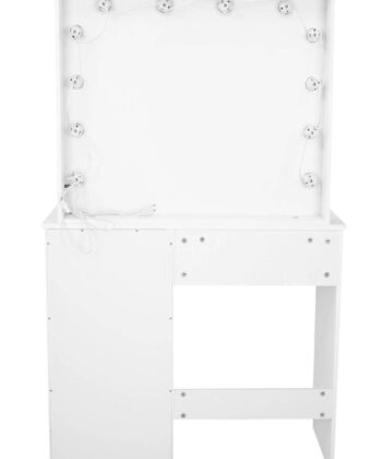 EmmaGlow White LED Makeup Desk Vanity