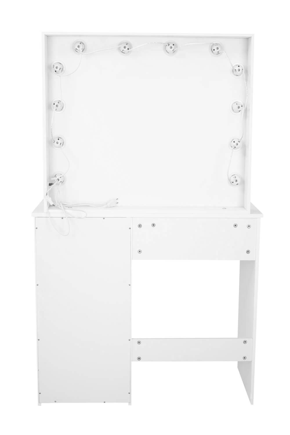 EmmaGlow White LED Makeup Desk Vanity