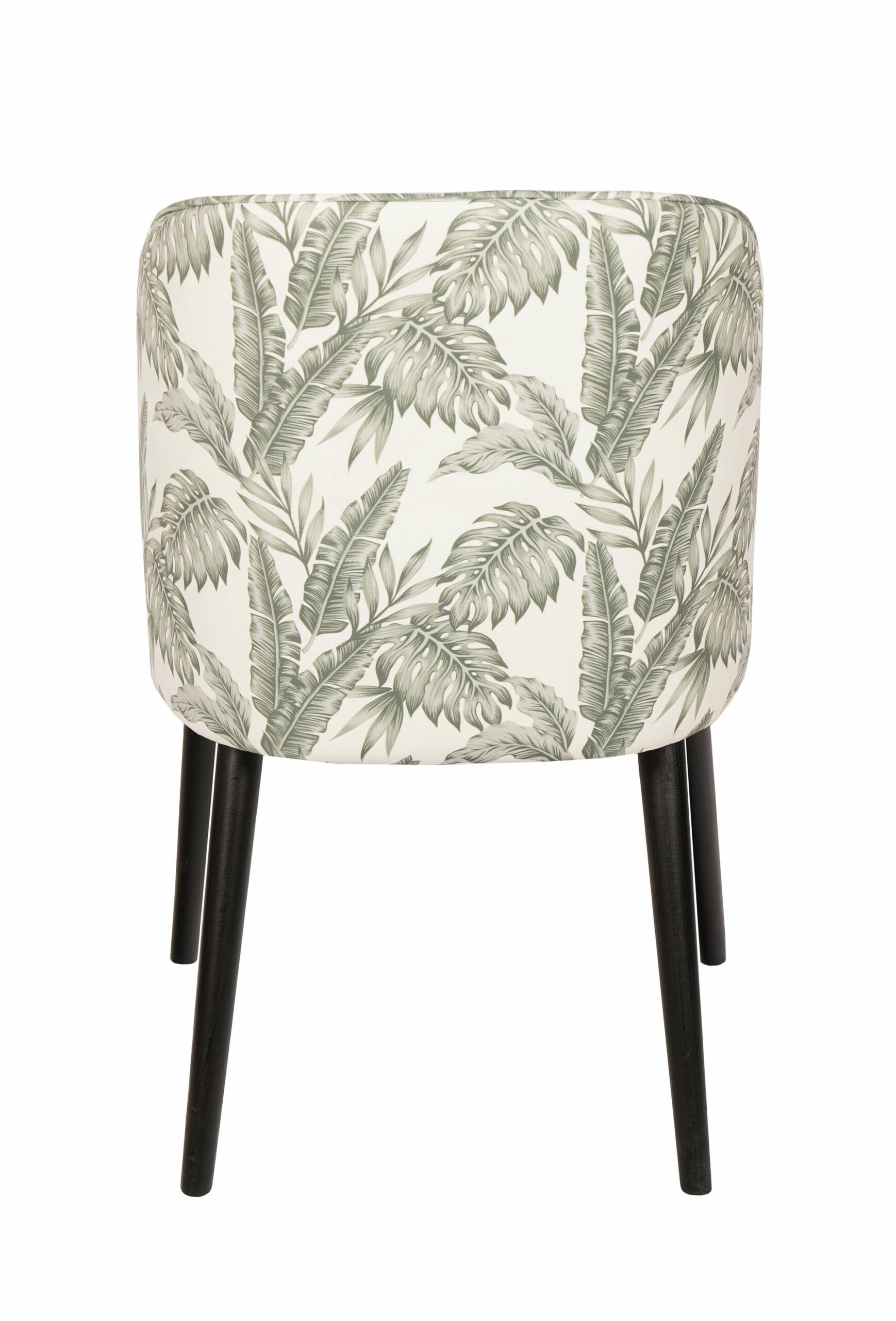 Golden Monstera Velvet Chair