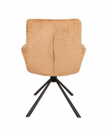 Hendi Grey Chenille Swivel Armchair