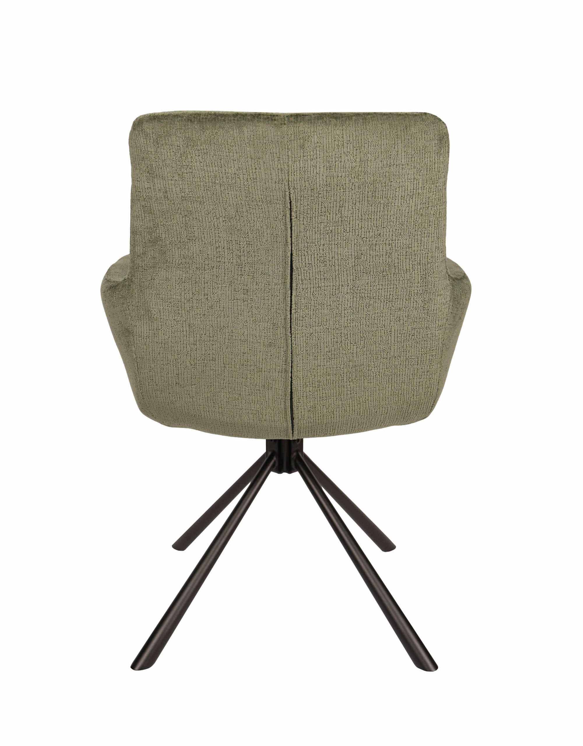 Hendi Grey Chenille Swivel Armchair