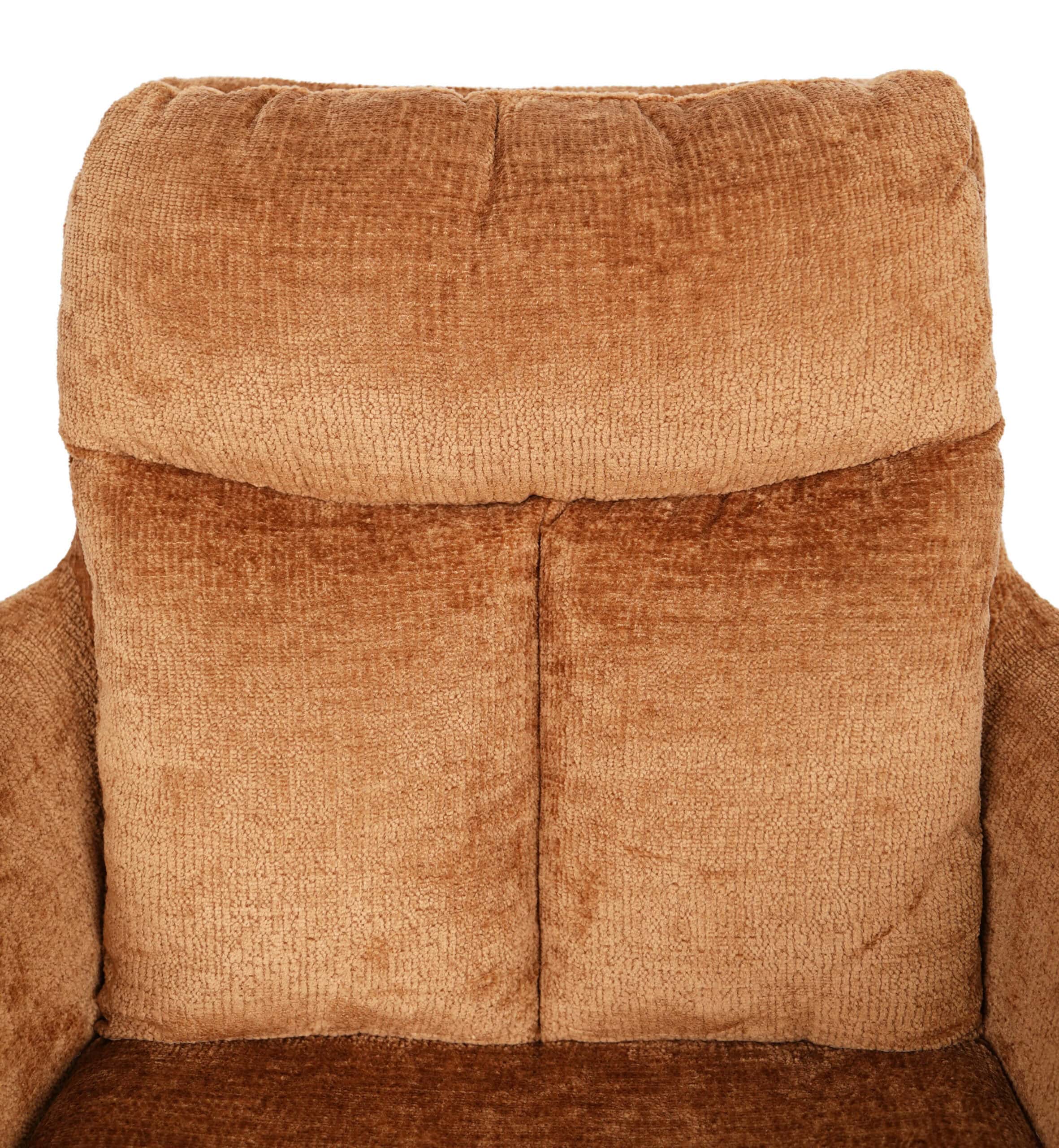 Hendi Grey Chenille Swivel Armchair