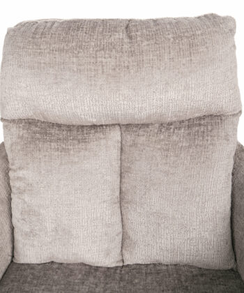 Hendi Grey Chenille Swivel Armchair