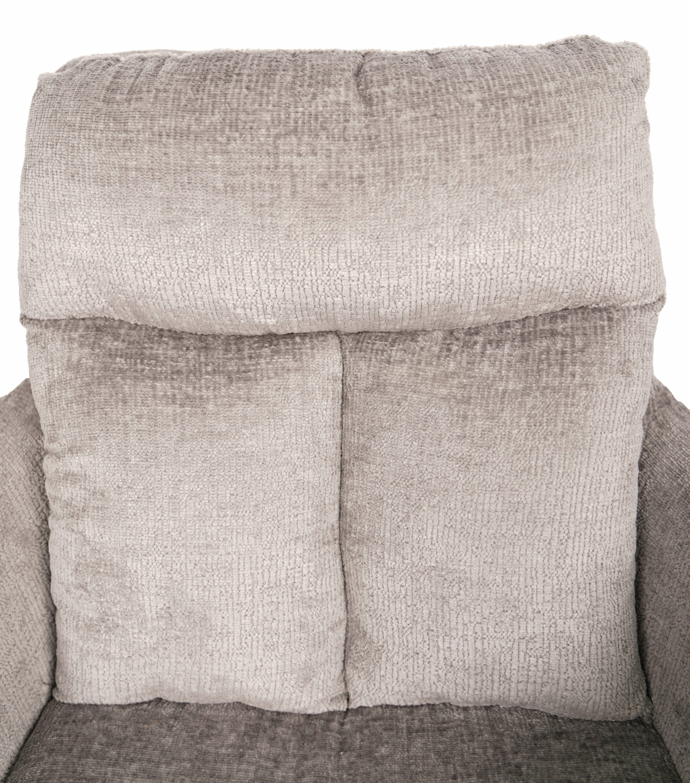 Hendi Grey Chenille Swivel Armchair