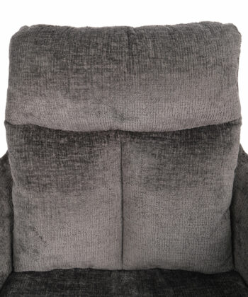 Hendi Grey Chenille Swivel Armchair