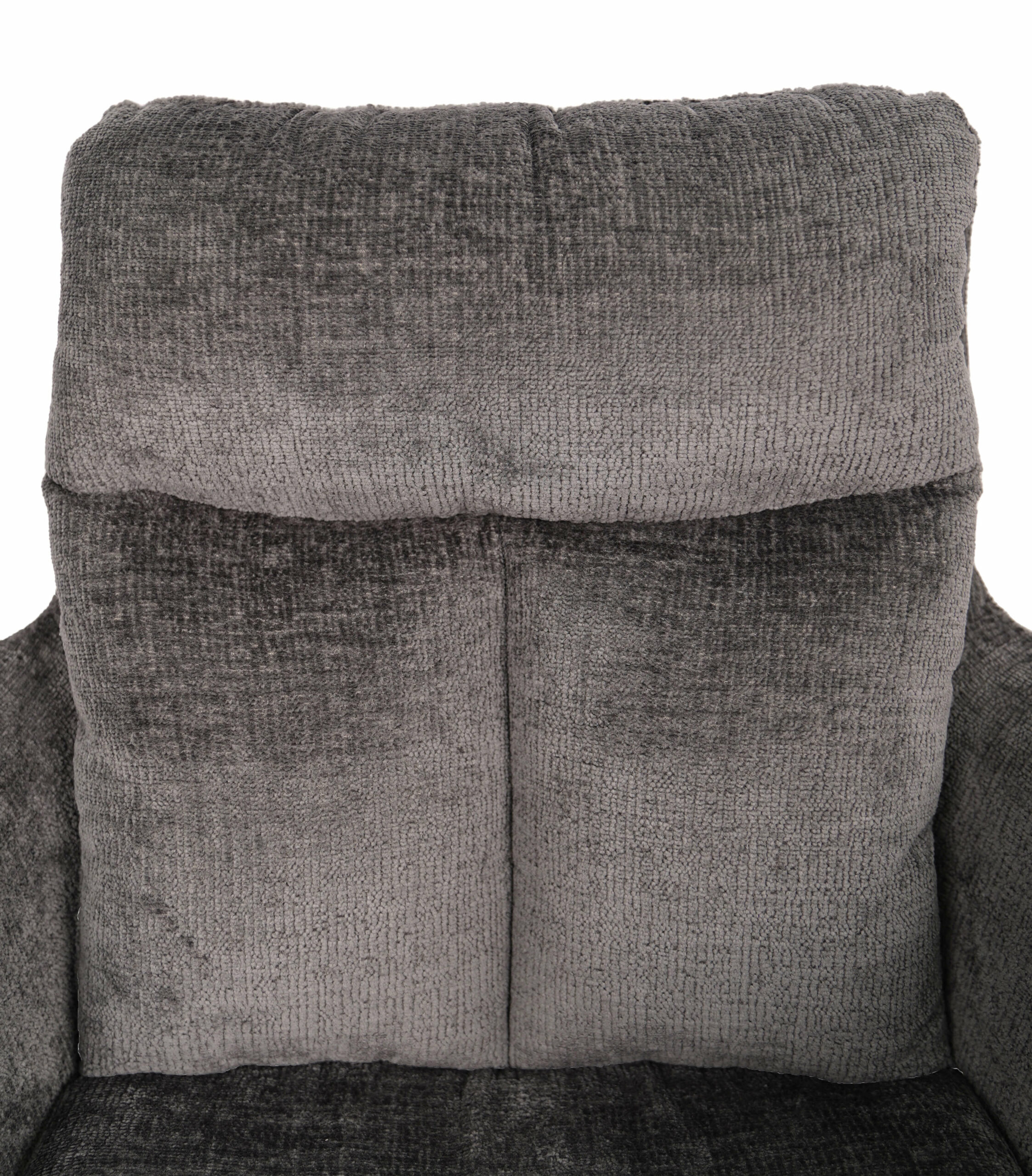 Hendi Grey Chenille Swivel Armchair
