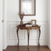 Imperial Plum & Gold Demi-Lune Console Table