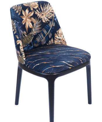 Emerald Monstera Velvet Chair