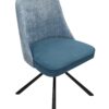 Spin37 Blue Velvet Swivel Chair