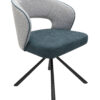 Revo42 Blue Chenille Swivel Chair
