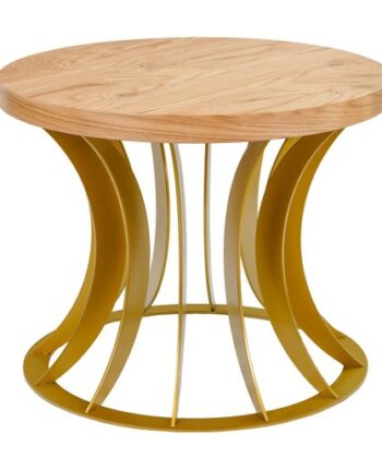 Luna Round Oak Coffee Table – Loft Style Living