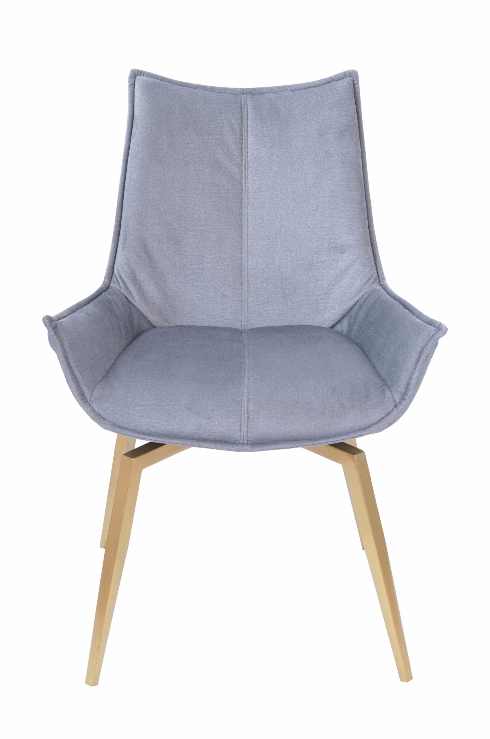 LoftSpin Bilbao Grey Velvet Armchair
