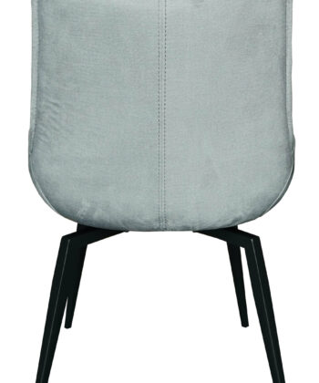 LoftSpin Bilbao Grey Velvet Armchair