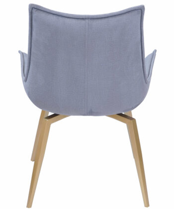 LoftSpin Bilbao Grey Velvet Armchair