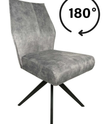 Berlin Grey Chenille Retro Chair