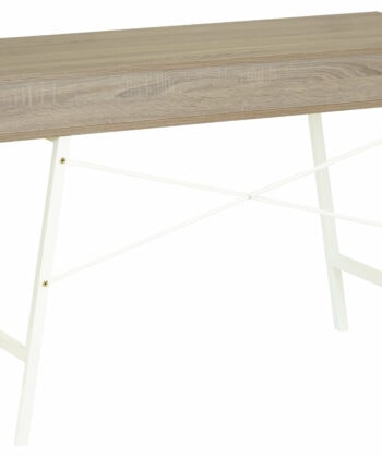 Nordic Oak Desk with Drawers and Shelf – Scandinavian