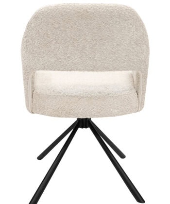 Pivot39 Beige Boucle Swivel Chair