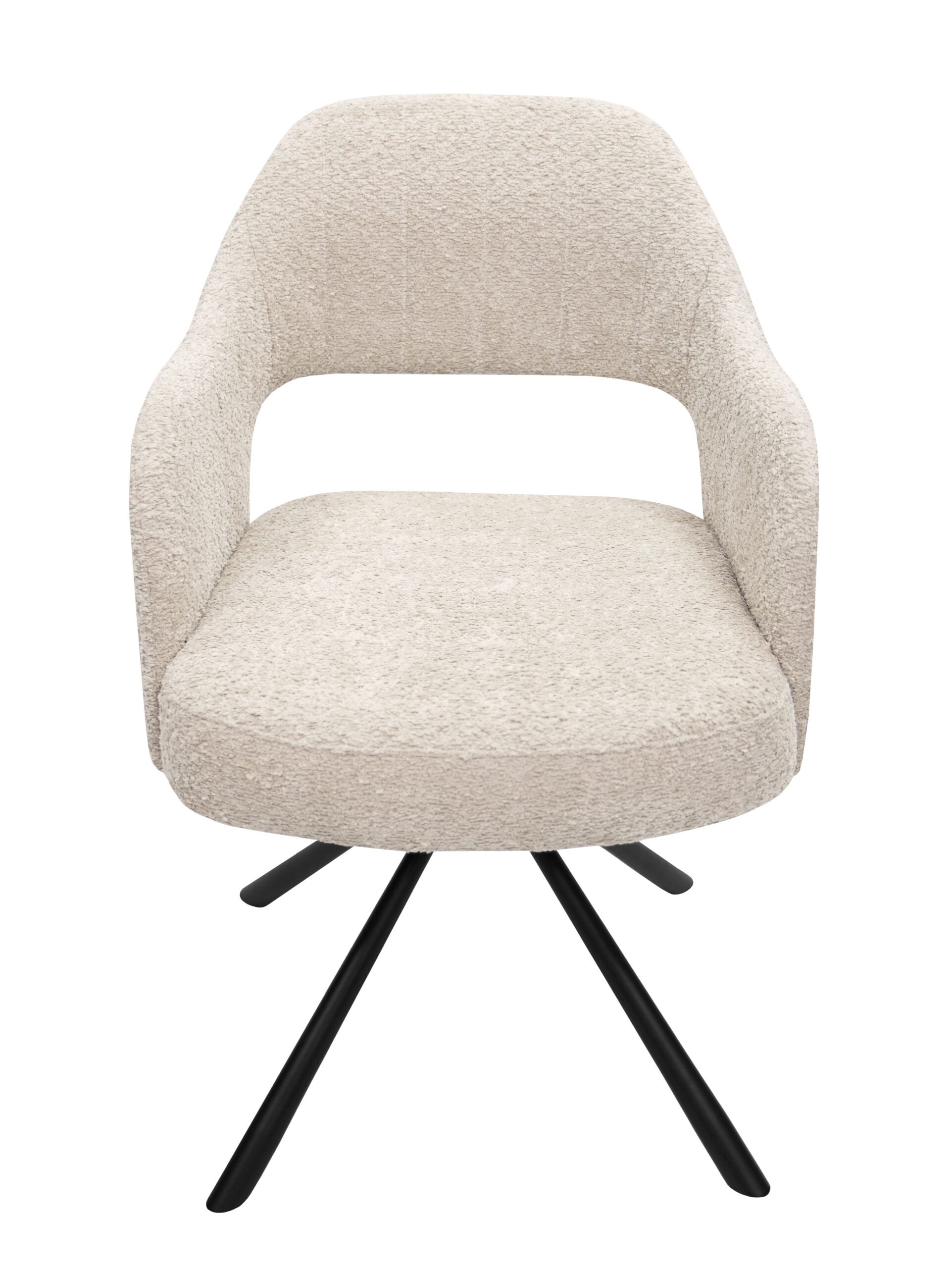 Pivot39 Beige Boucle Swivel Chair