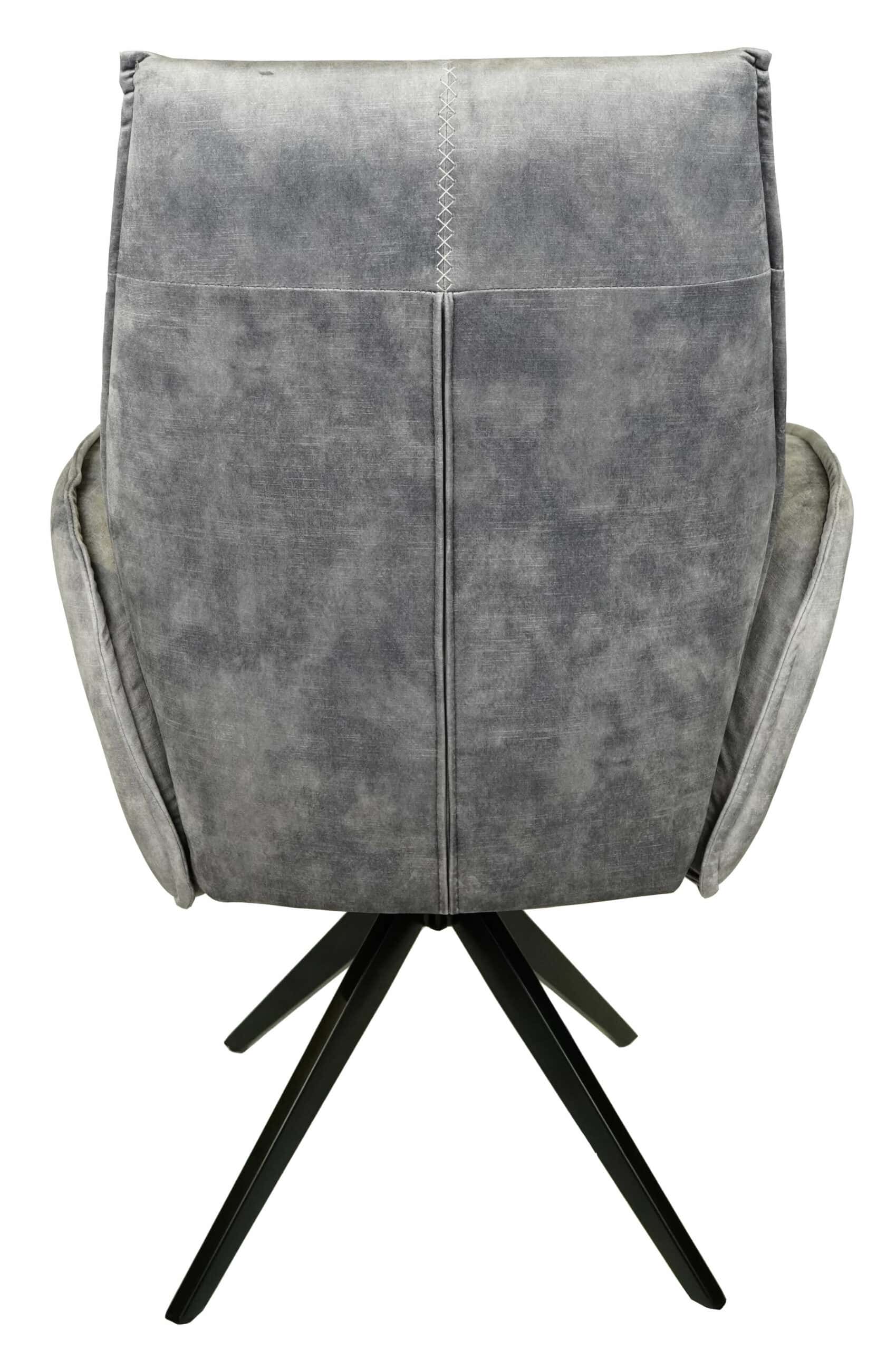 Potsdam Grey Retro Swivel Armchair