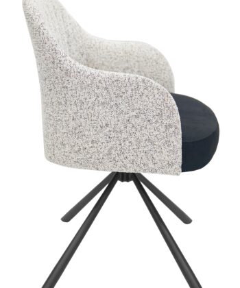 Prime41 Multi-Color Chenille Arm Swivel Chair