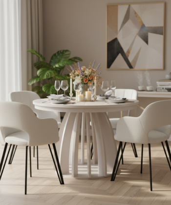 Axis  Extendable Dining Table – Cashmere, 100–180cm